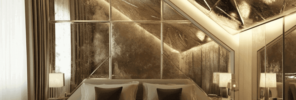 Artworks on sloping ceilings