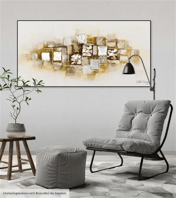 Handpainted Painting 'Slick as a Brick'