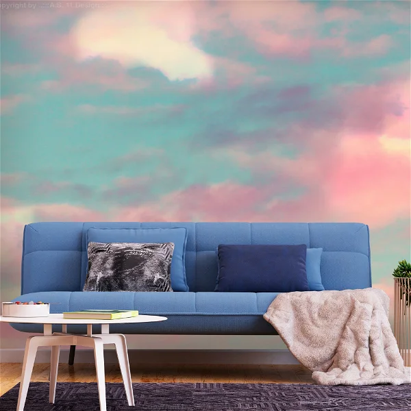 Self-adhesive wallpaper 'Fire Clouds'