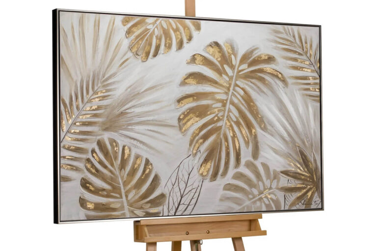 Framed acrylic painting 'Under Palms'