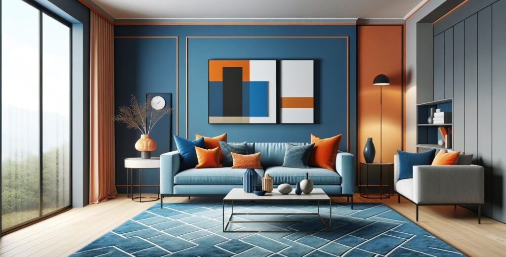 colour blocking technique in interior design