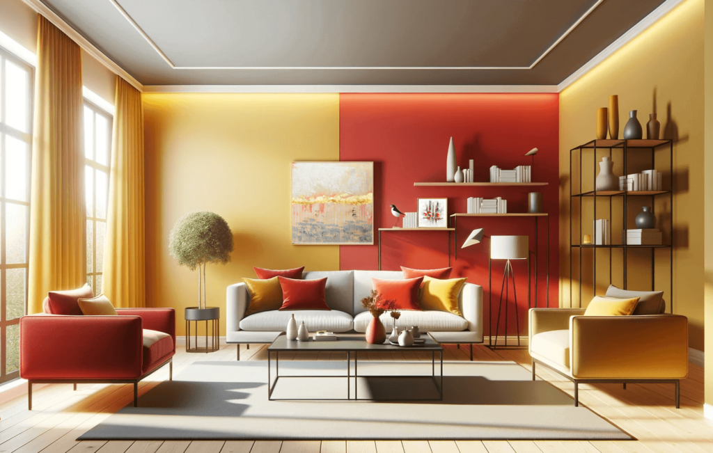 two colour combination with neutral colour