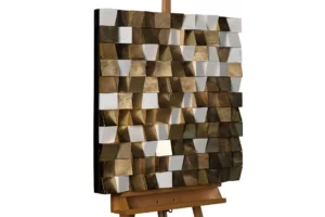 Wood wall art 'Colours of Well-being'