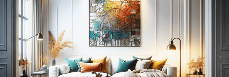 Modern metal wall art