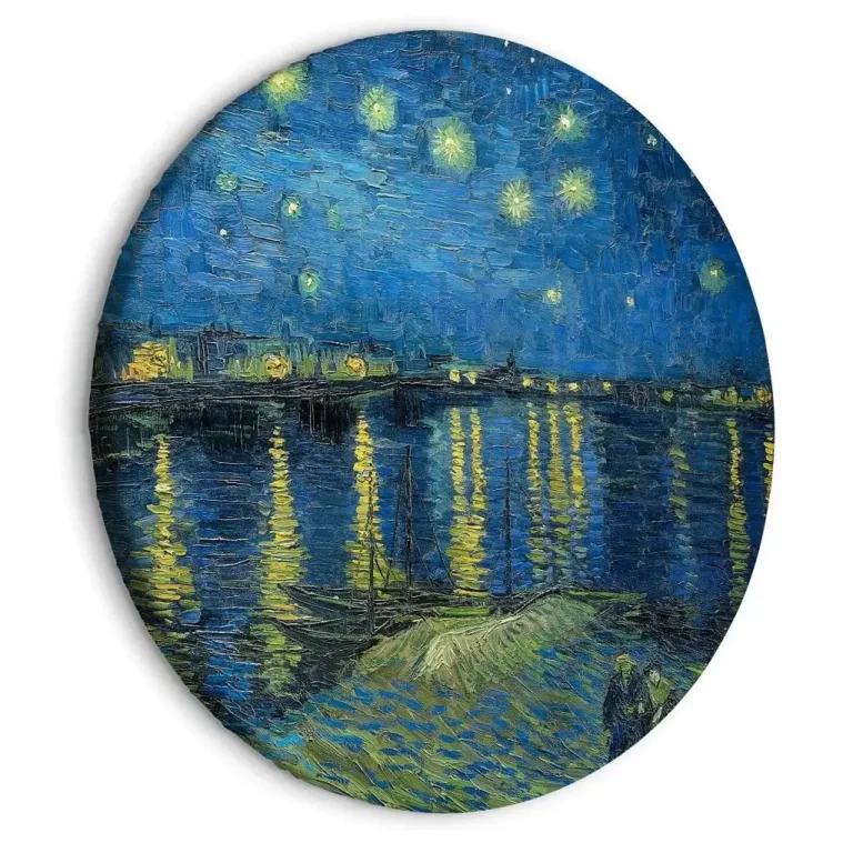 circle paintings goghs starry rhone