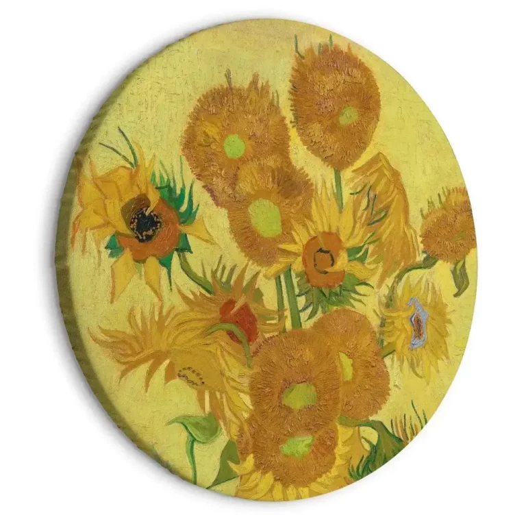 circle paintings goghs sunflowers