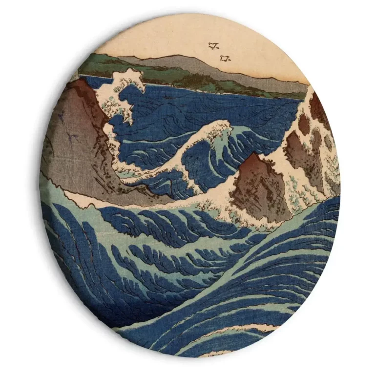 Circle Painting 'Hiroshige's Wave'