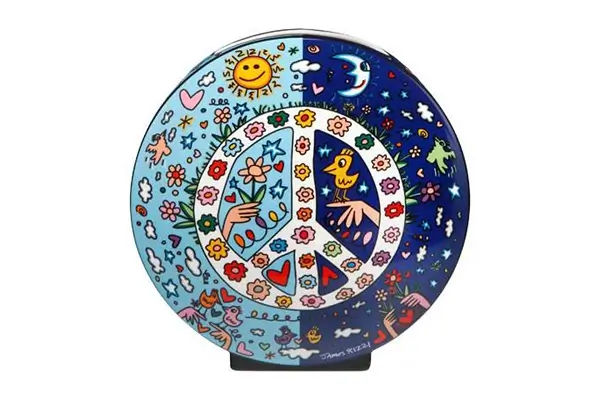 Porcelain vase 'Sun, Peace and Moon'