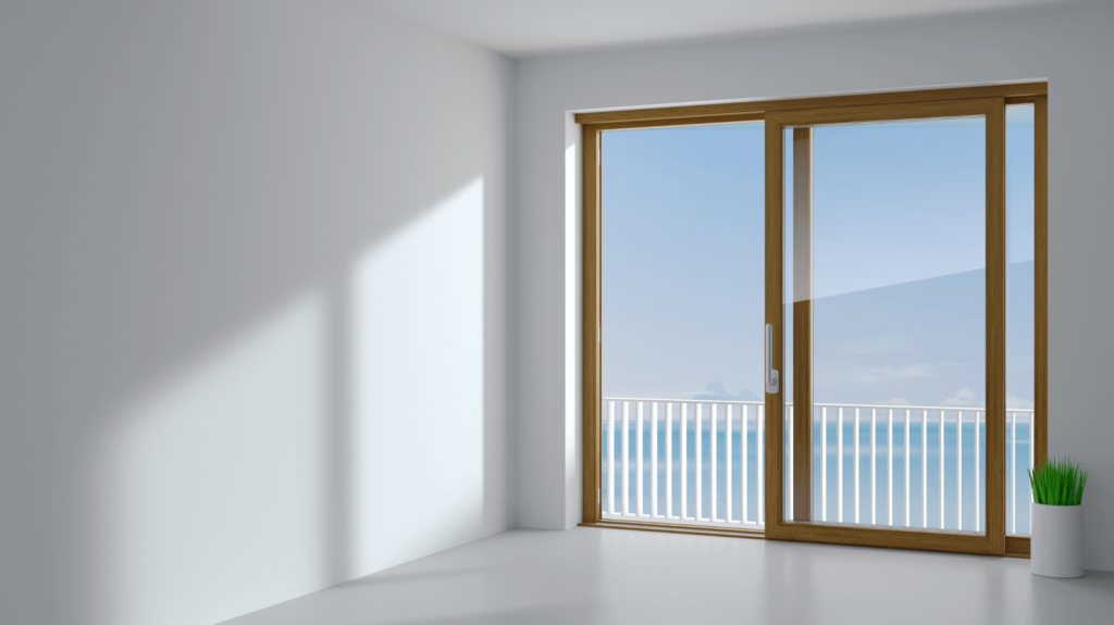 Sliding door for small rooms