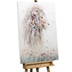 acrylic-painting-king-of-the-savannah