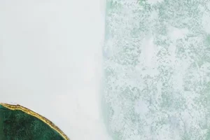 acrylic paintings green continents