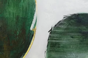 acrylic paintings green continents