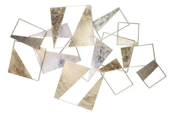 Metal wall art 'Edges and Corners'