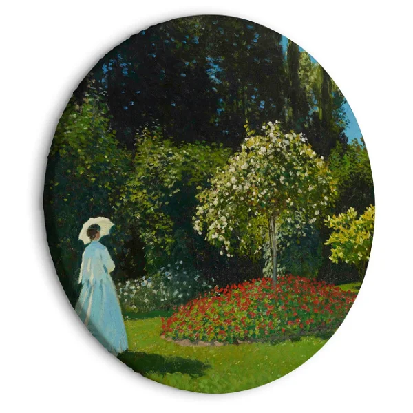 Circle Painting 'Monet's Garden Lady'