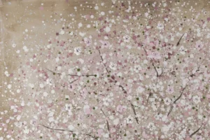 acrylic paintings pink spring dream