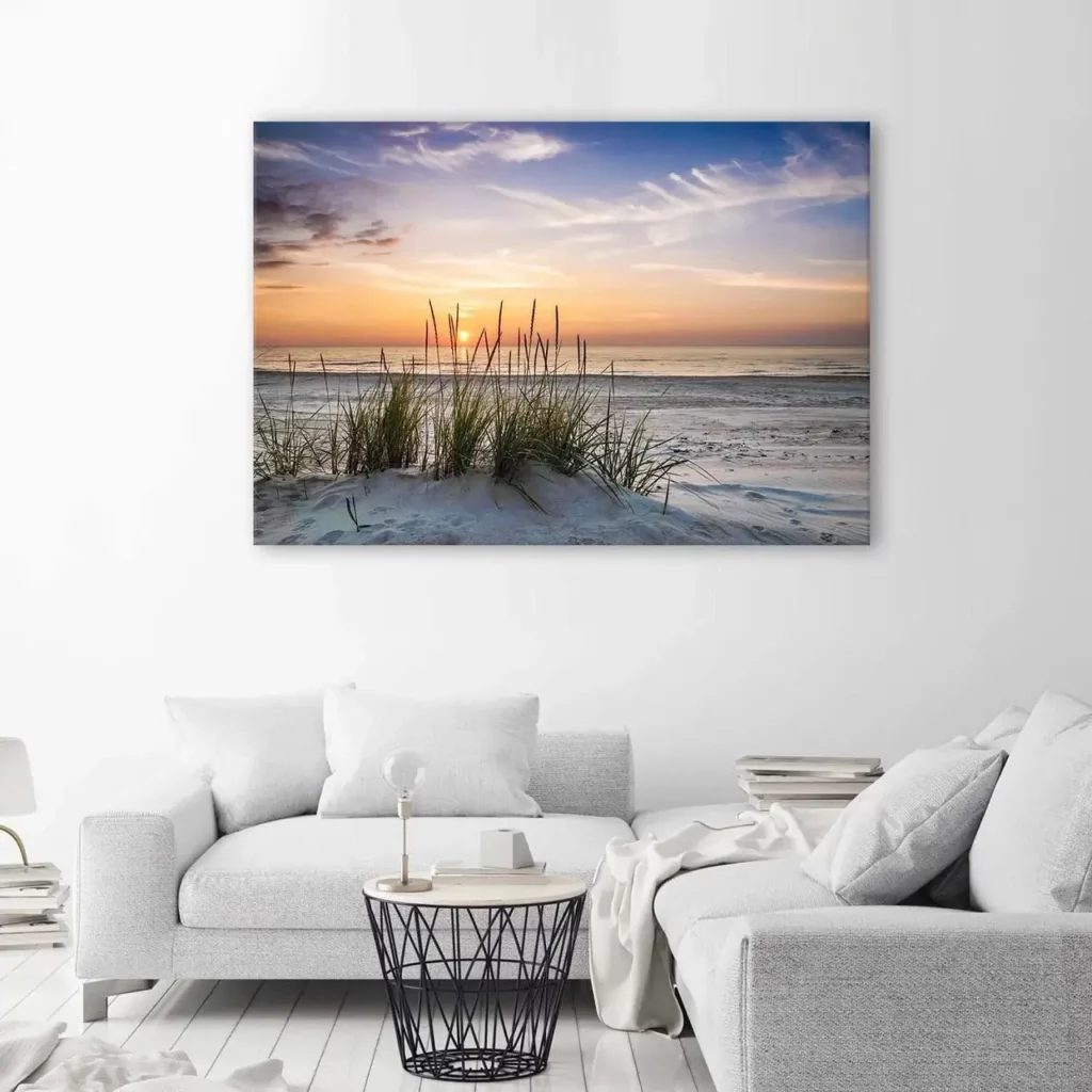 art print on canvas sunset hue