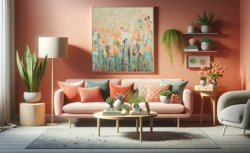 sunwashed tones spring colours in the living room