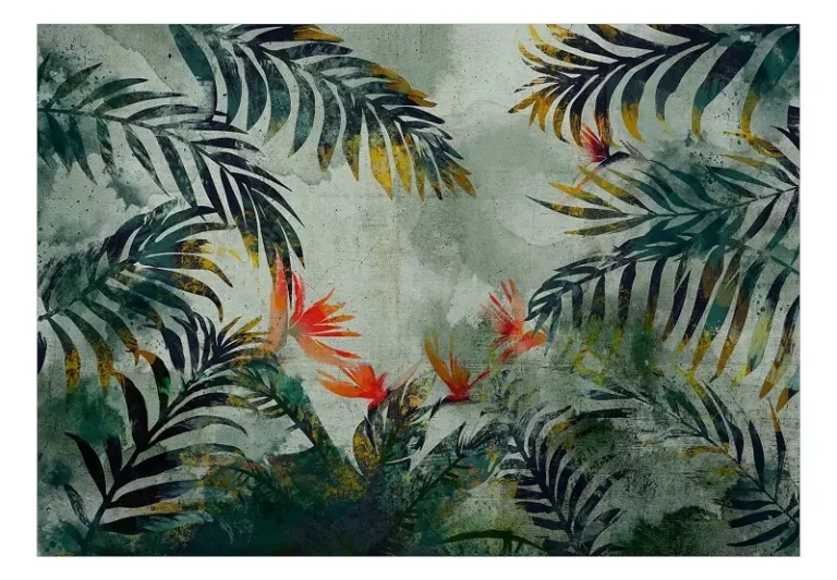 Jungle Flowers' wallpaper | modern & contemporary styles | 100x70 cm
