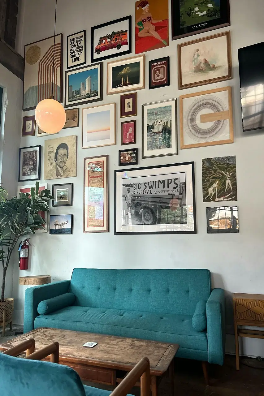 Corner wraps Ideas for hanging pictures by making the most of corners by wrapping your pictures around them