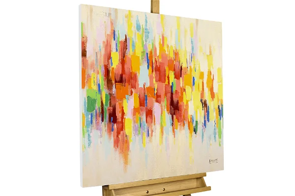 abstract colourful deco modern acrylic painting