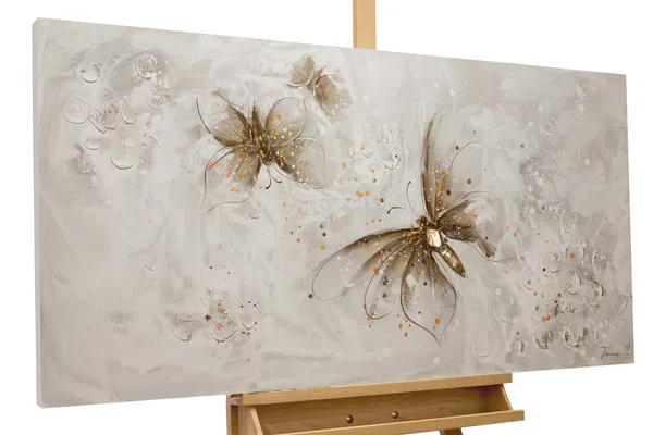 Handpainted Painting 'Flight Through Summer' 120x60cm