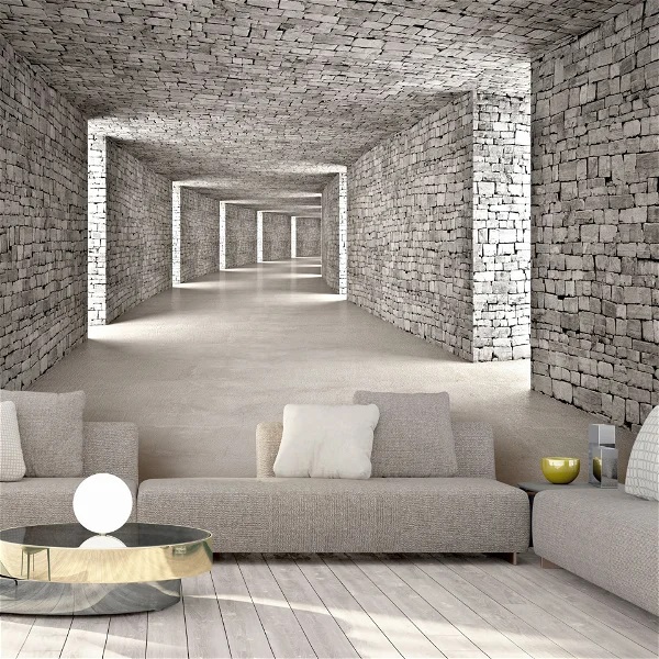 self adhesive 3d wallpaper mystery tunnel