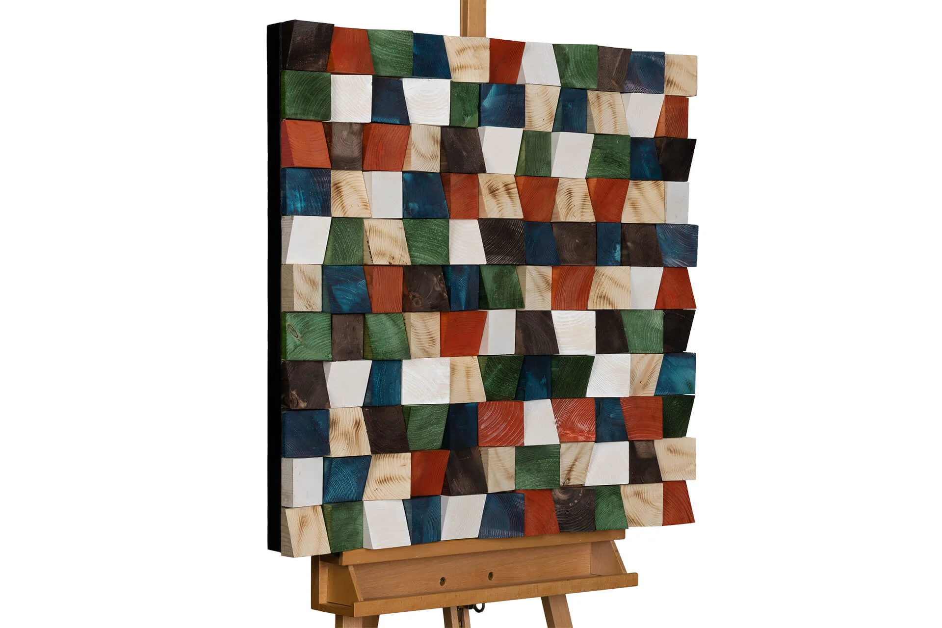 Wood wall art 'Mystic Pattern'