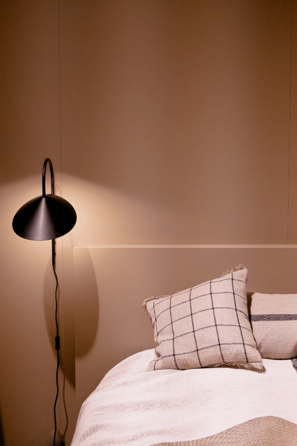 Peach fuzz colour wall paint background