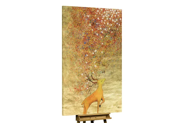 XXL Oil Painting 'Magic of a Deer'
