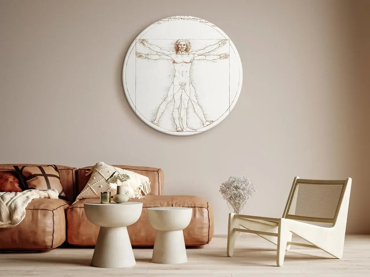 Circle Painting 'Da Vinci's Vitruvian'
