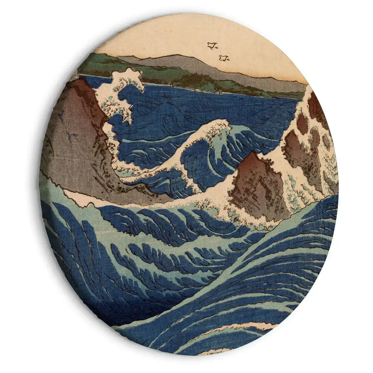 Circle Painting 'Hiroshige's Wave'