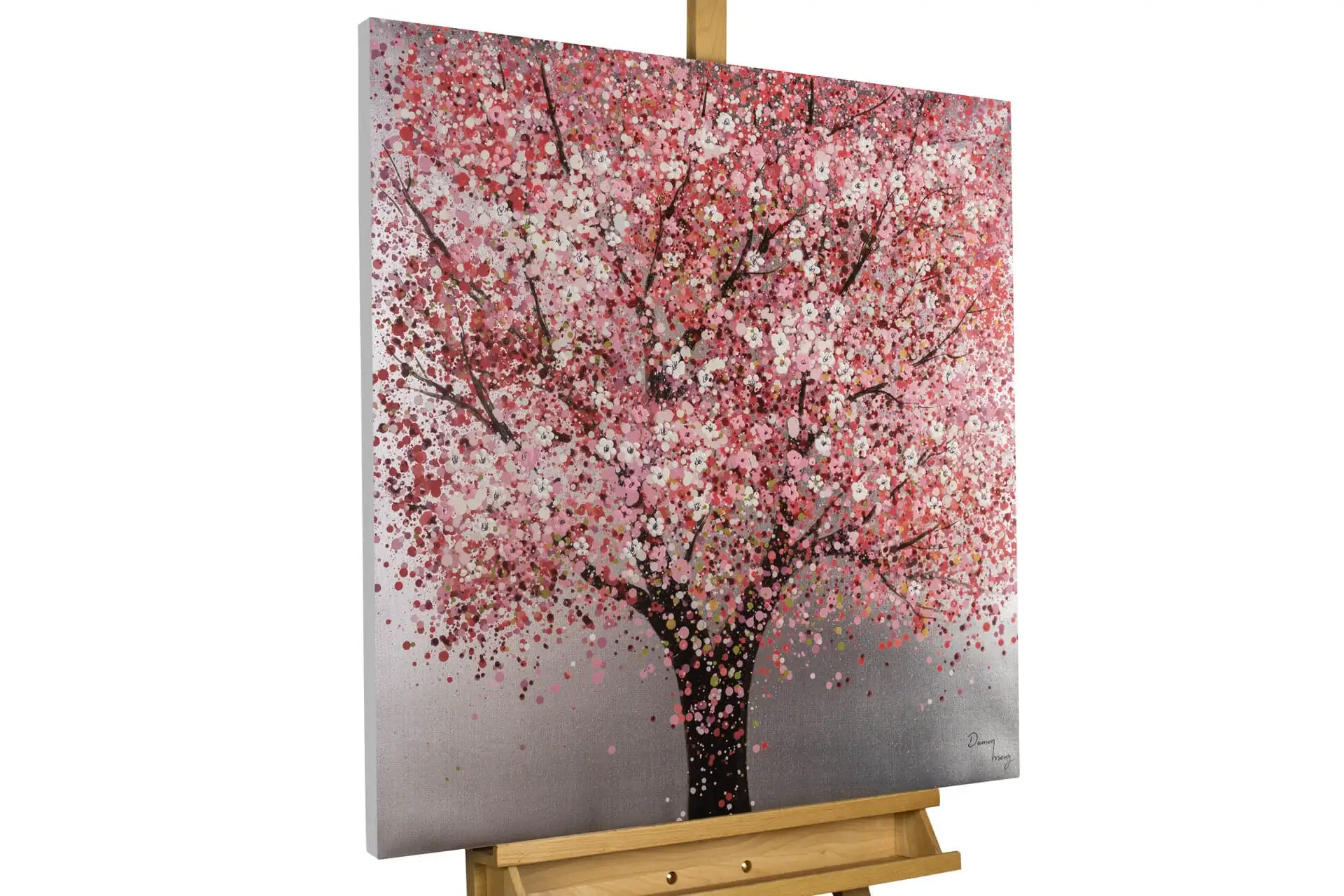 Handpainted Painting 'Cherry Blossom Charm'